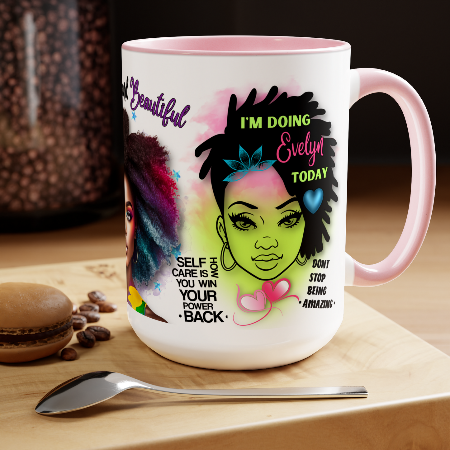 COLORFULL AND BEAUTIFUL (Personalized) 15oz Coffee mug
