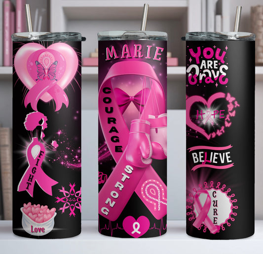 BREAST CANCER (Personalized) 20oz Tumbler