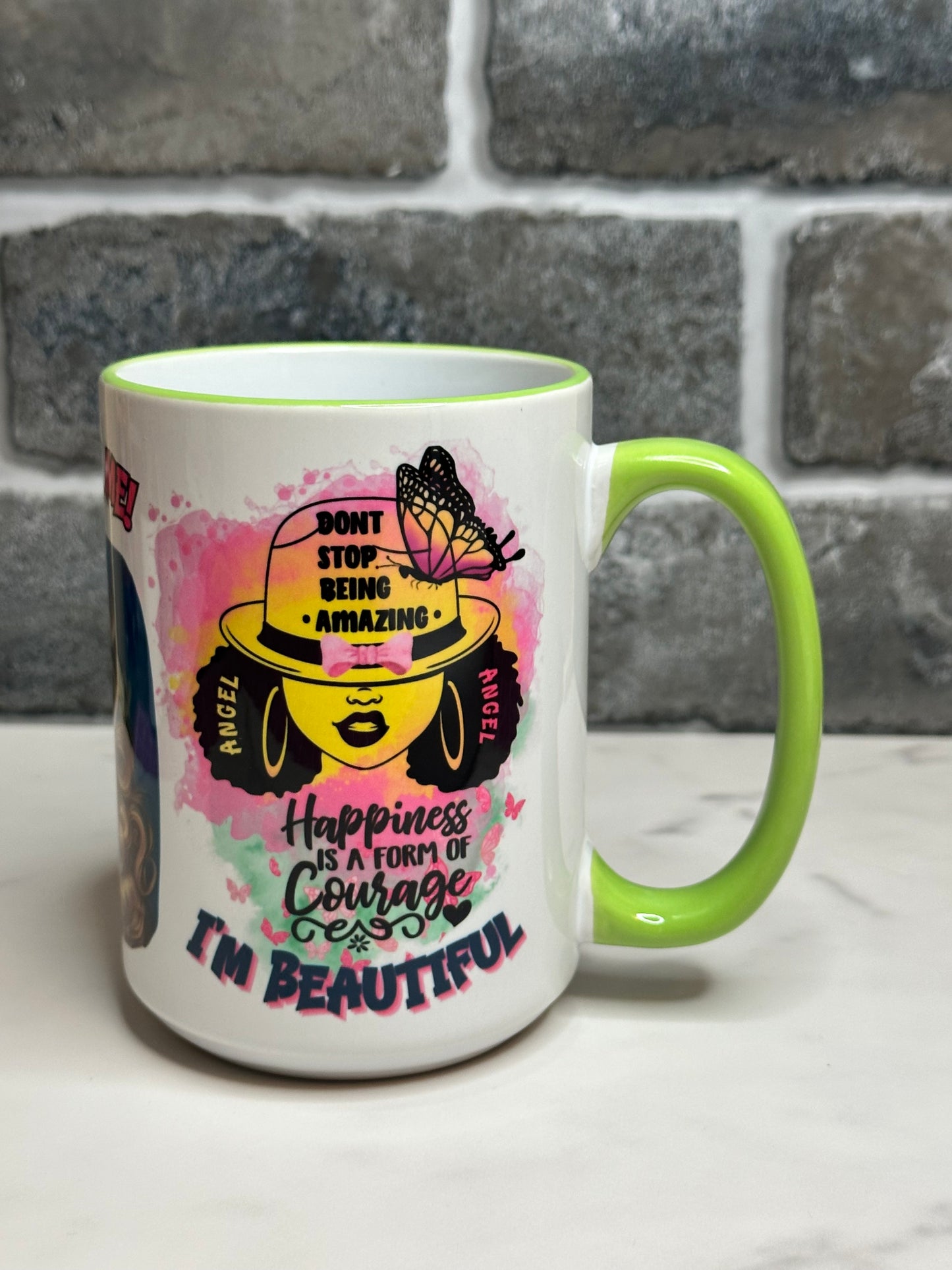 LOVE DOING ME (Personalized) 15 ounce ceramic mug